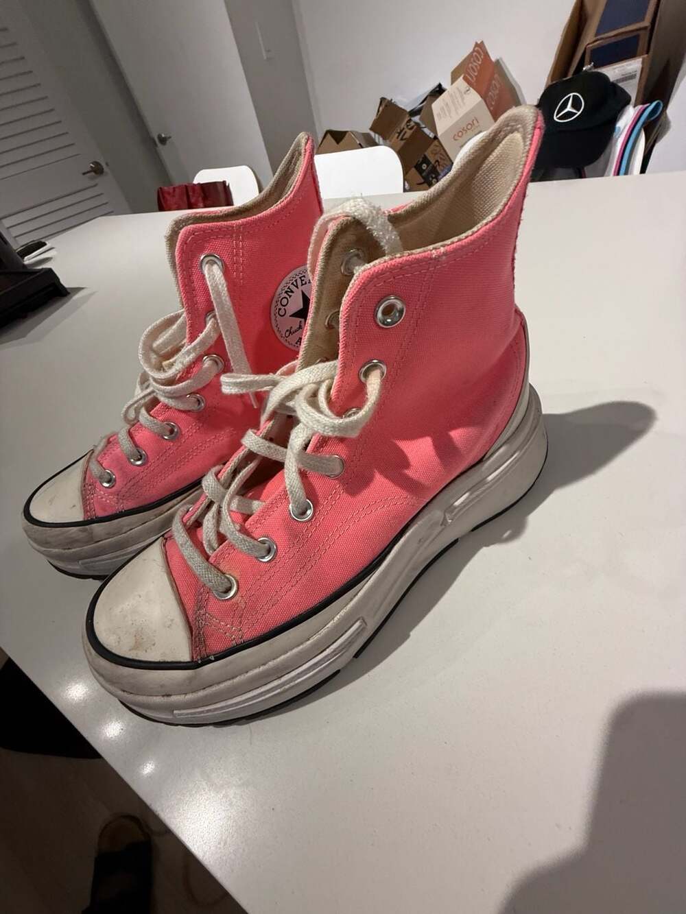 Converse Run Star Legacy CX High Top Pink Sneakers Size 8.5 - Picture 11 of 11